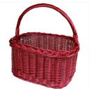 Cos de piata din rachita bordeaux - Delumani - Magazin Romanesc