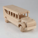 Autobuz din lemn natural - Delumani - Magazin Online Romanesc 