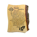 Placheta lemn - Tatal nostru - Delumani - Magazin Online Romanesc 